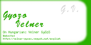 gyozo velner business card